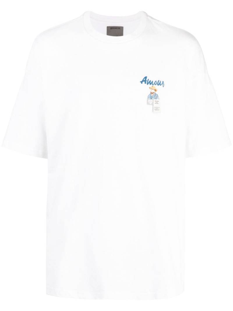 Musium Div. logo-print cotton T-shirt - White von Musium Div.