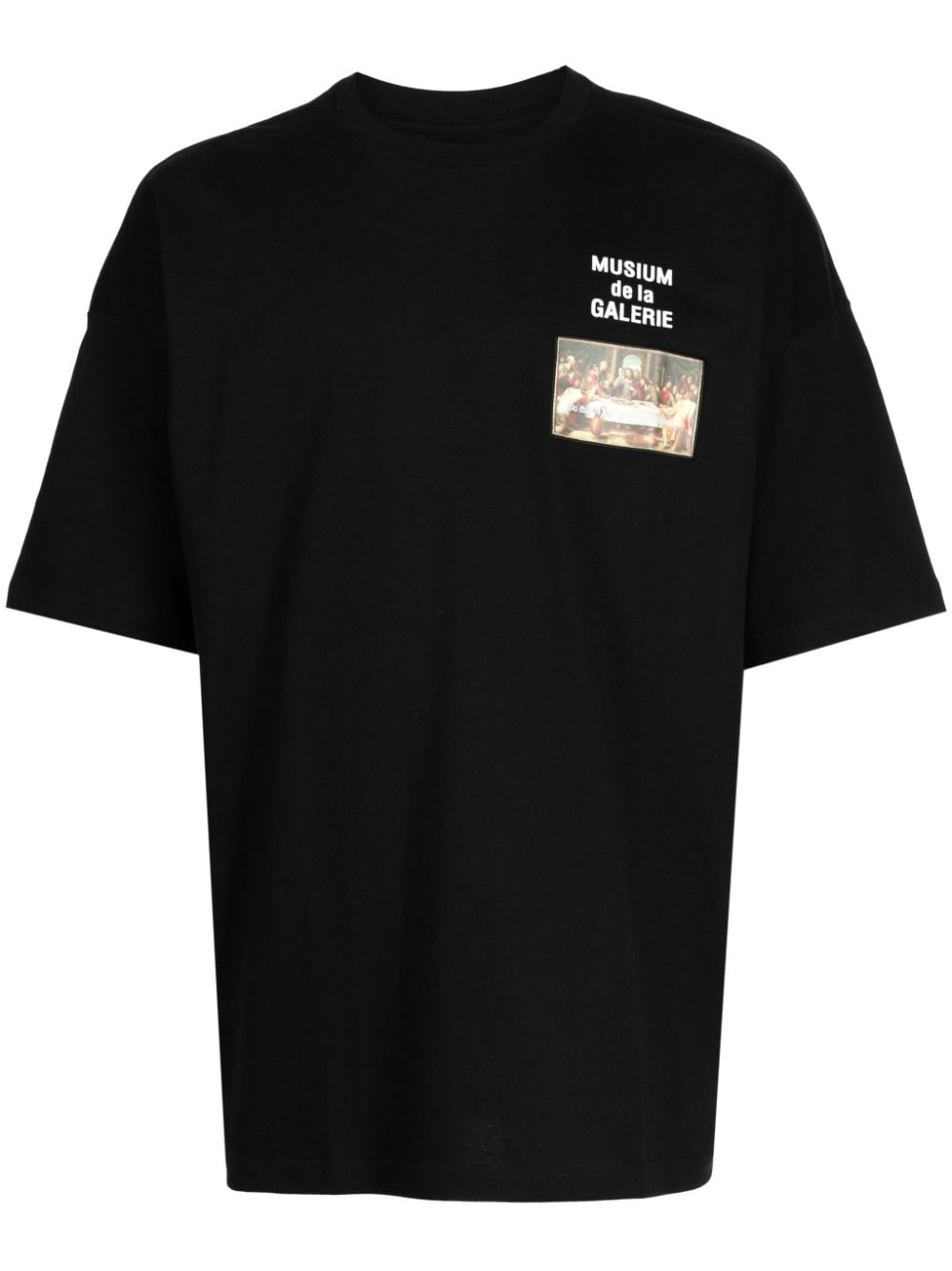 Musium Div. logo-print short-sleeve T-shirt - Black von Musium Div.