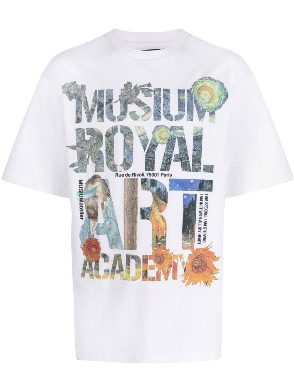 Musium Div. logo-print short-sleeve T-shirt - White von Musium Div.