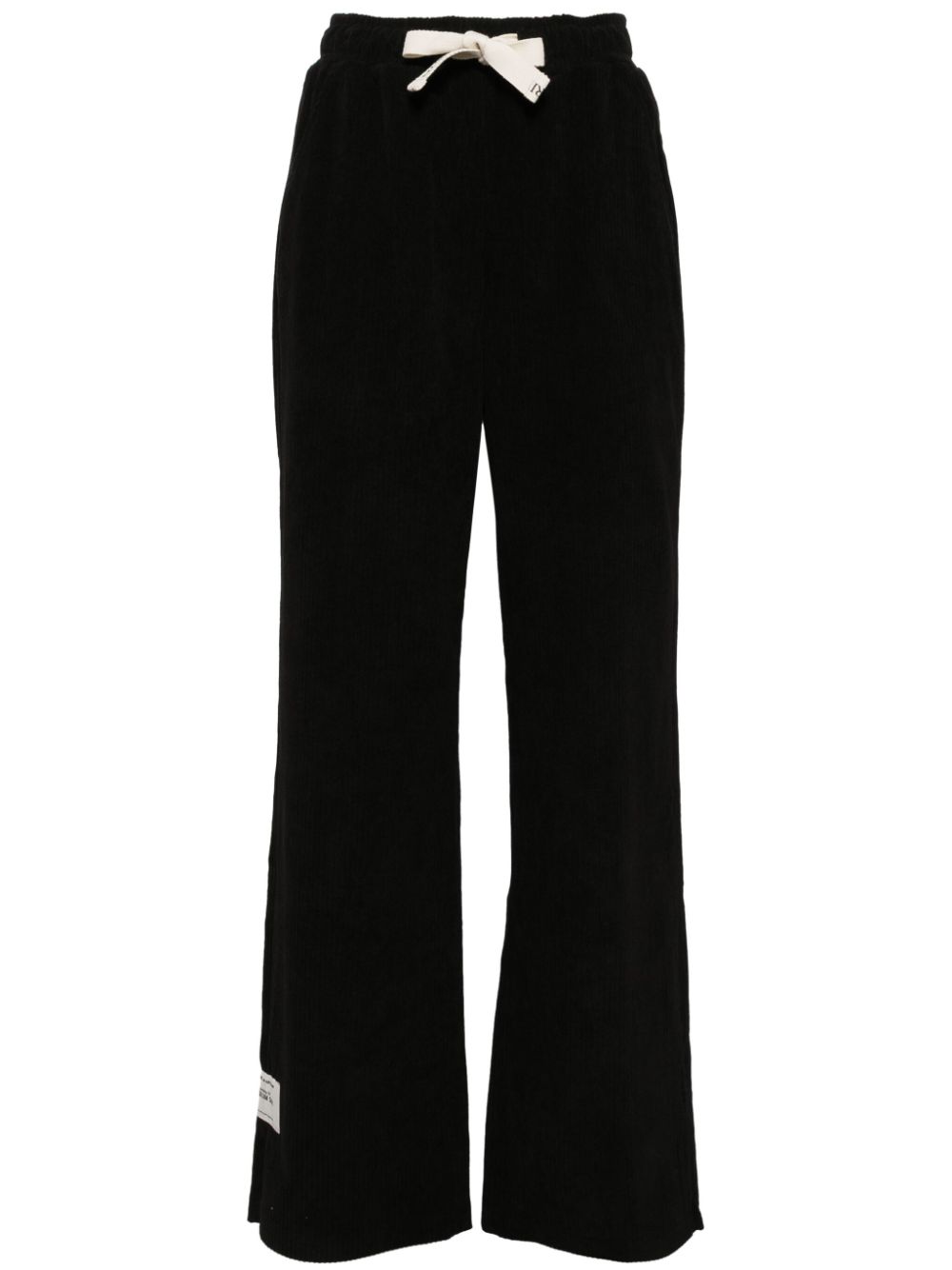 Musium Div. logo straight trousers - Black von Musium Div.