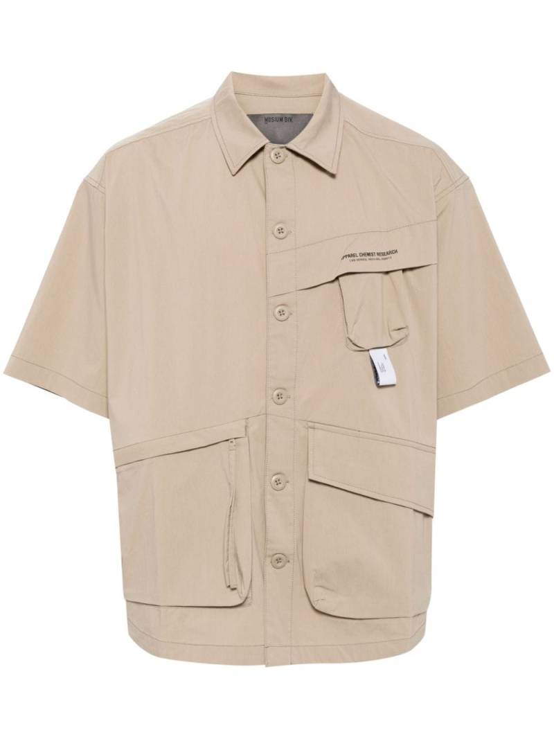 Musium Div. multiple-pocket cotton-blend shirt - Brown von Musium Div.