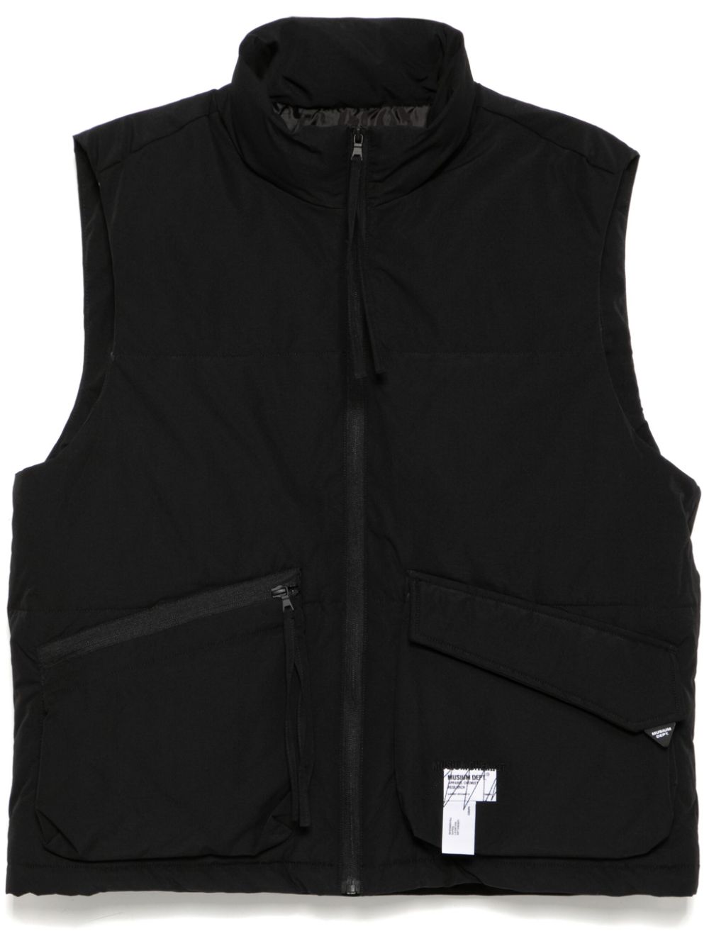 Musium Div. padded vest - Black von Musium Div.