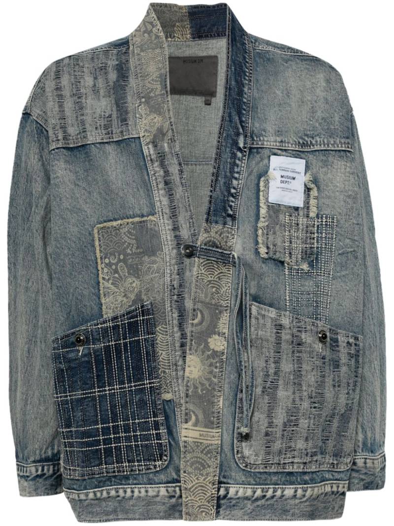 Musium Div. patchwork denim jacket - Blue von Musium Div.