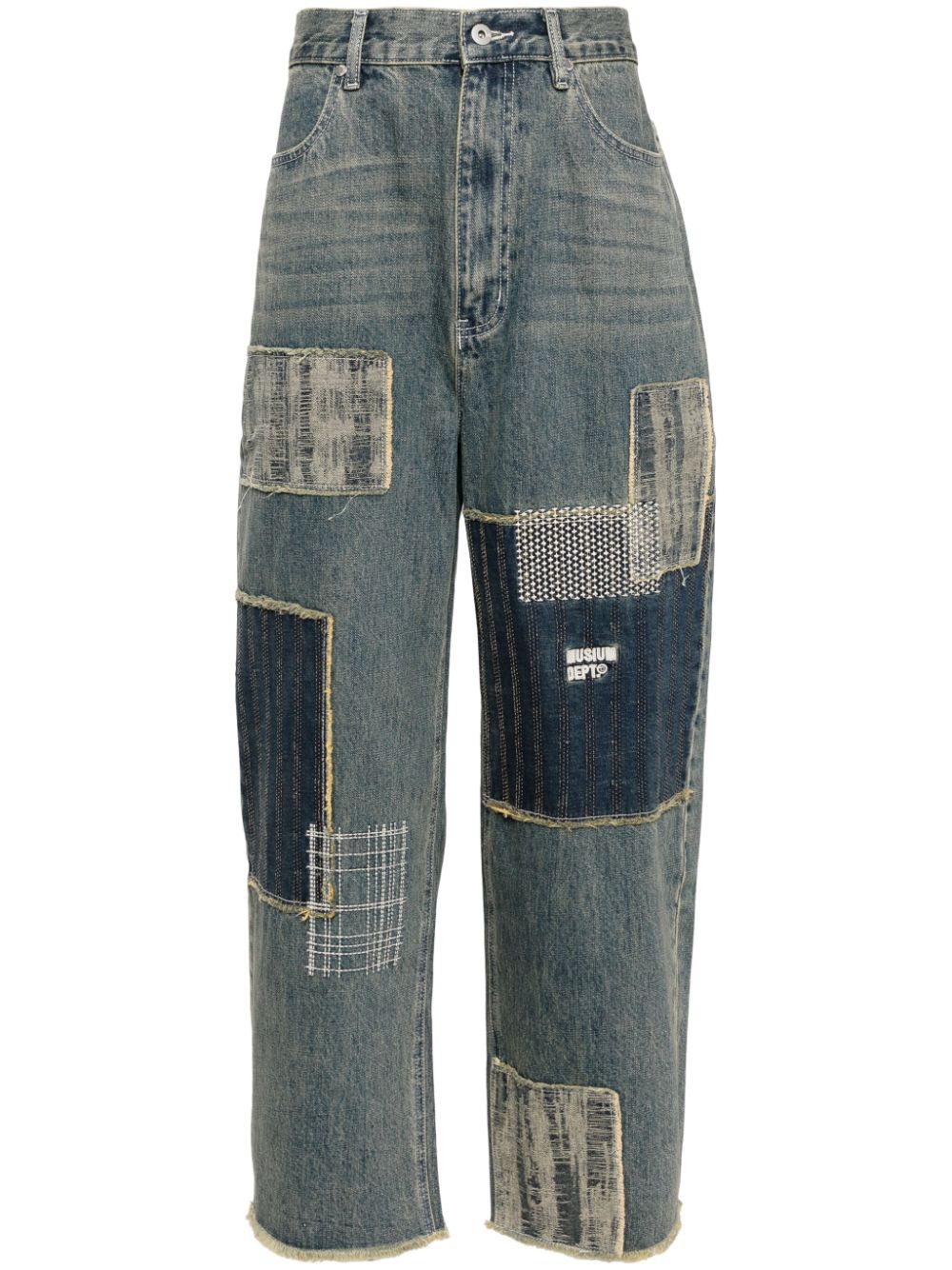 Musium Div. patchwork loose-fit jeans - Blue von Musium Div.