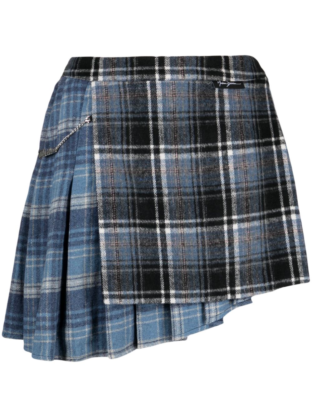 Musium Div. plaid pleated skirt - Blue von Musium Div.