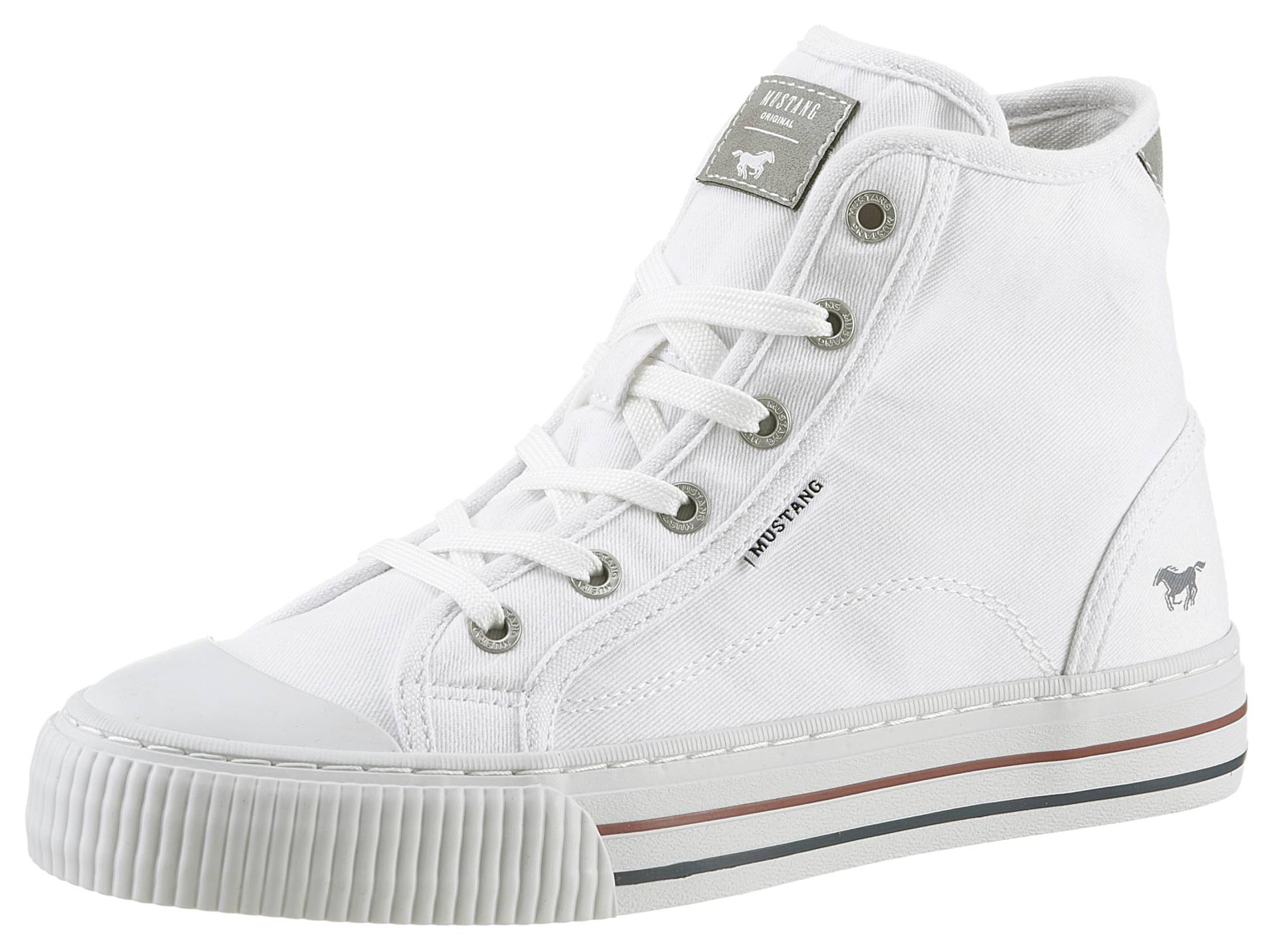 Mustang Shoes Plateausneaker, Schnürschuh, Freizeitschuh, High Top-Sneaker mit Reissverschluss von Mustang Shoes