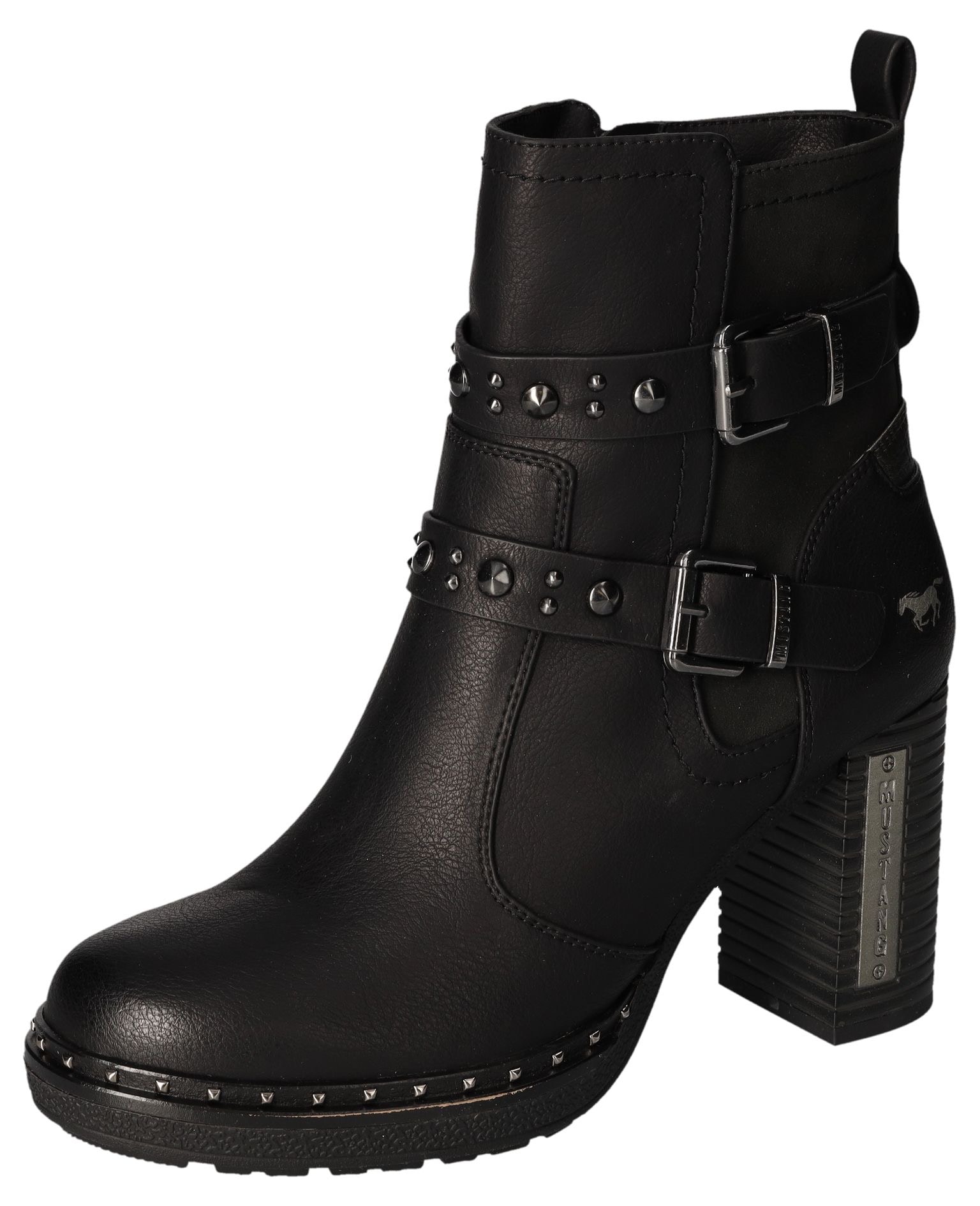 Mustang Shoes Plateaustiefelette, Stiefelette, Bikerboots mit Innenreissverschlus von Mustang Shoes