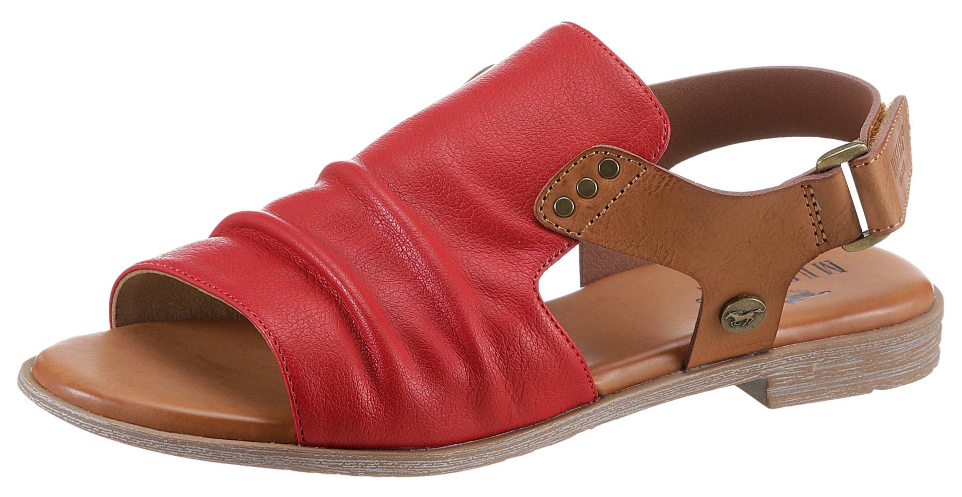 Mustang Shoes Riemchensandale, Sommerschuh, Sandalette, Blockabsatz, mit Klettverschluss Mustang Shoes Riemchensandale, Sommerschuh, Sandalette, Blockabsatz, mit Klettverschluss von Mustang Shoes