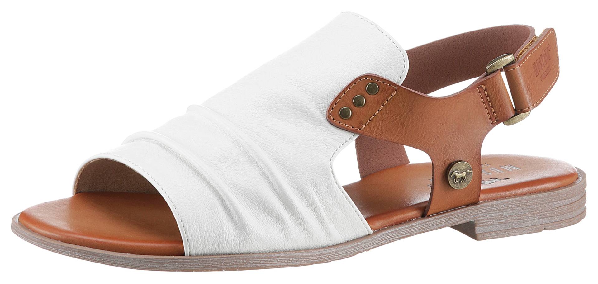 Mustang Shoes Riemchensandale, Sommerschuh, Sandalette, Blockabsatz, mit Klettverschluss Mustang Shoes Riemchensandale, Sommerschuh, Sandalette, Blockabsatz, mit Klettverschluss von Mustang Shoes