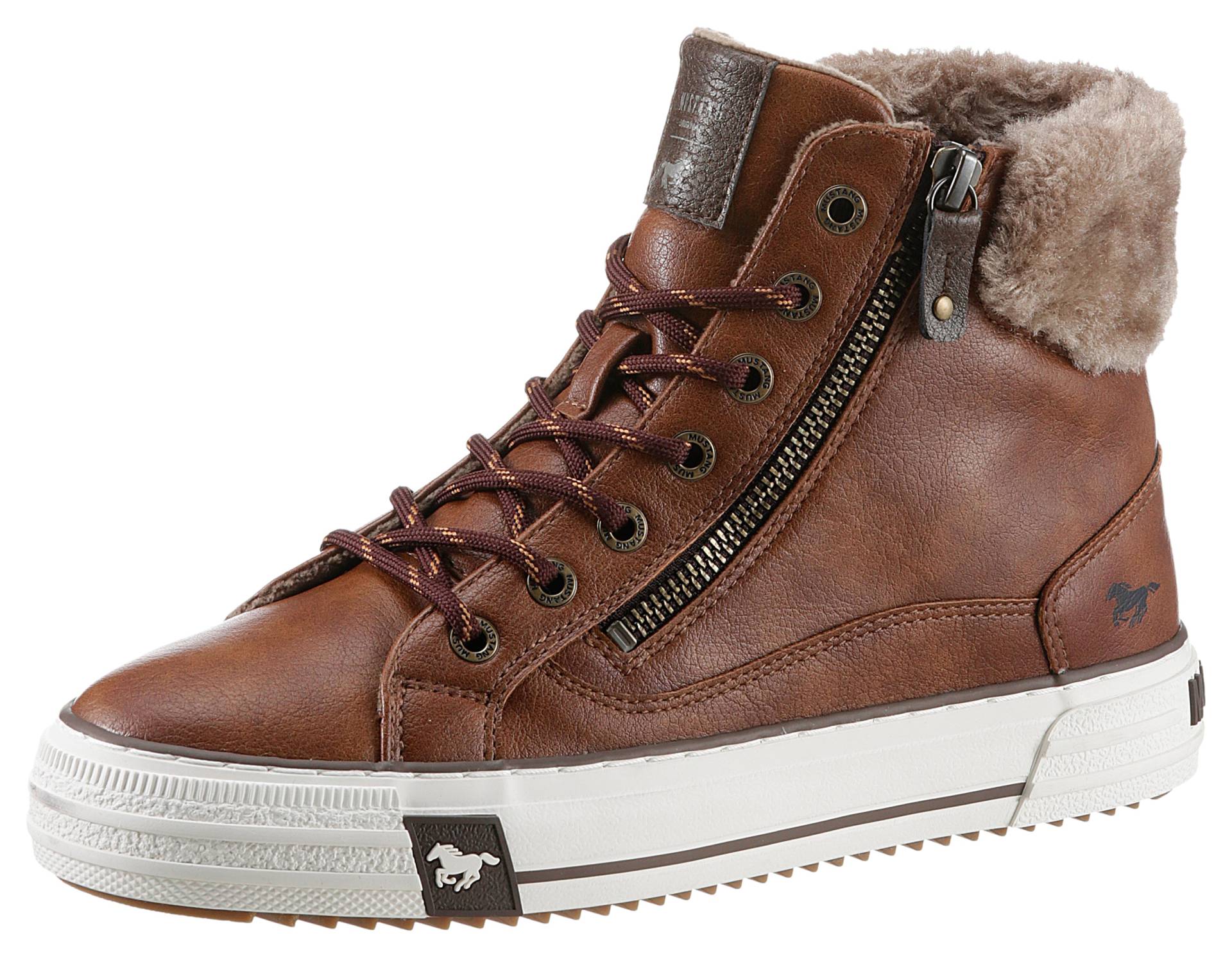 Mustang Shoes Schnürboots, mit Reissverschluss aussen Mustang Shoes Schnürboots, mit Reissverschluss aussen von Mustang Shoes