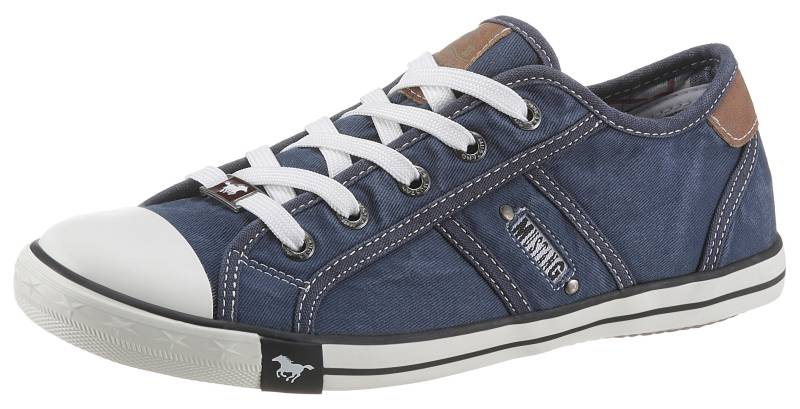 Mustang Shoes Sneaker, mit Mustang Markenlabel, Freizeitschuh, Halbschuh, Schnürschuh von Mustang Shoes