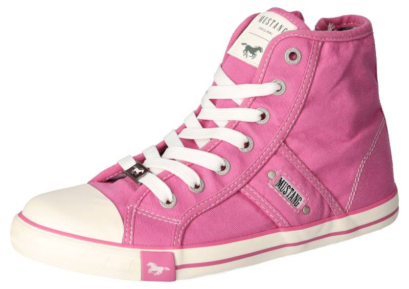 Mustang Shoes Sneaker, High Top-Sneaker, Schnürschuh mit Label in der Laufsohle von Mustang Shoes