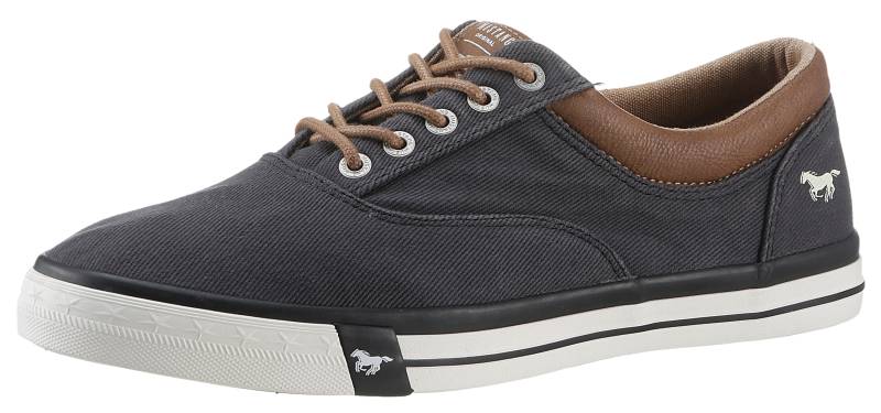 Mustang Shoes Sneaker, mit kontrastreicher Sohle, Freizeitschuh, Halbschuh, Schnürschuh von Mustang Shoes