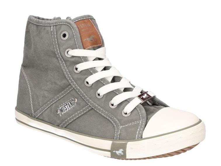 Mustang Shoes Sneaker »High-Top-Sneaker, Freizeitschuh«, High Top-Sneaker, Schnürschuh mit Label in der Laufsohle von Mustang Shoes