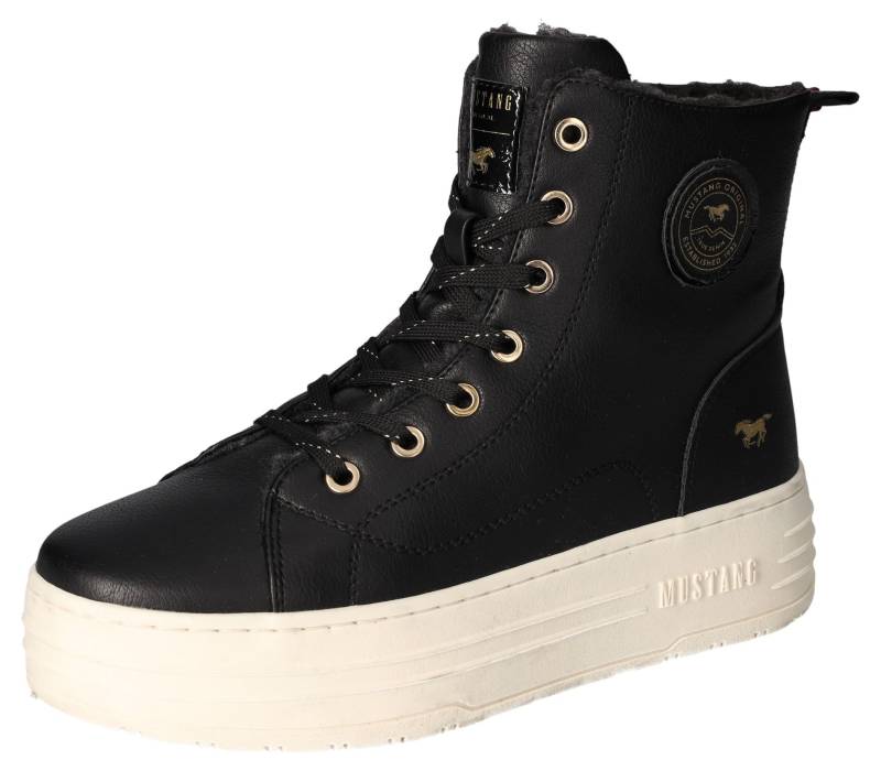 Mustang Shoes Winterboots, Plateauboots, Stiefelette, High top Sneaker mit Innenreissverschluss von Mustang Shoes