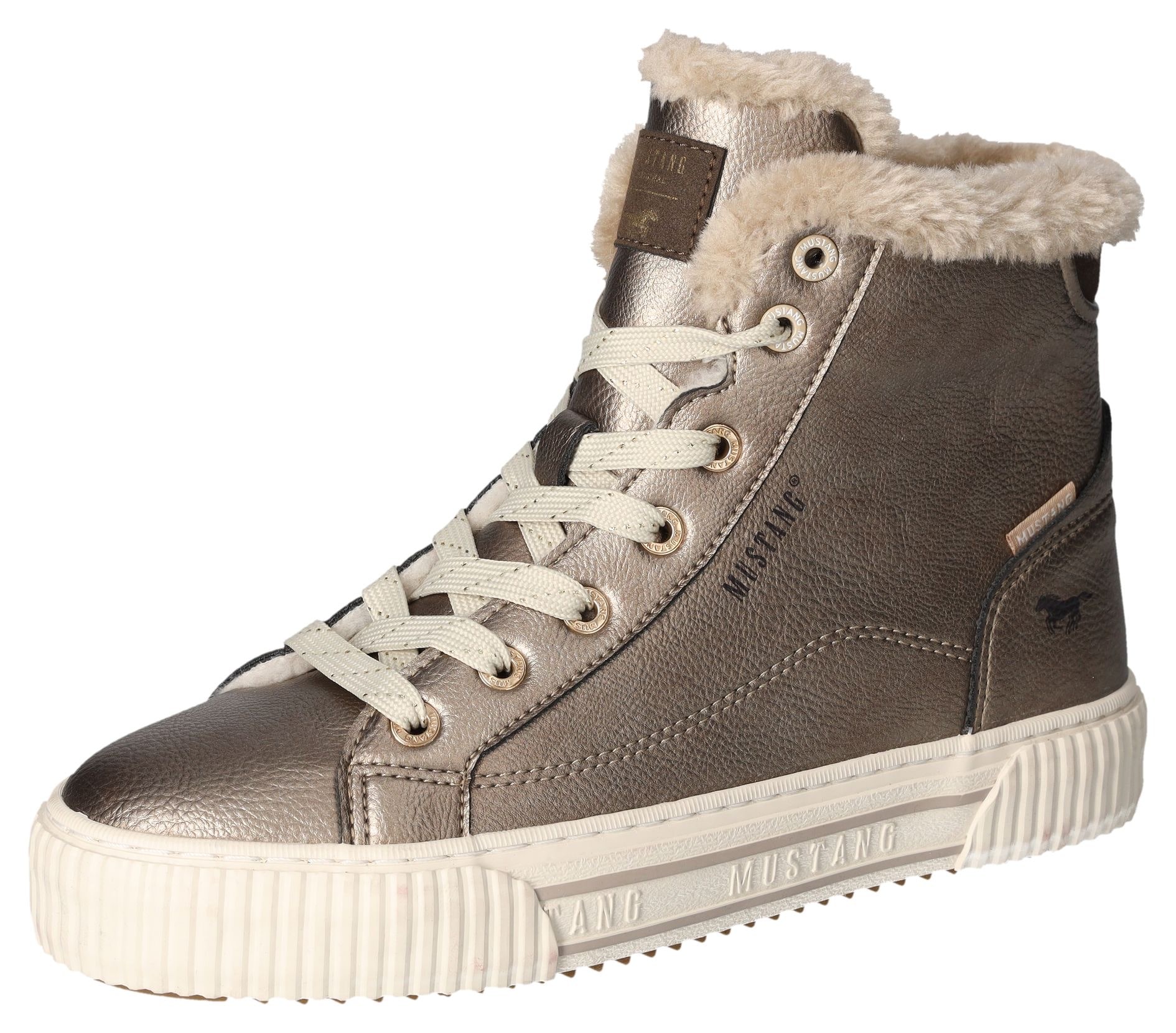 Mustang Shoes Winterboots, Schnürboots, High top Sneaker mit Innenreissverschluss von Mustang Shoes