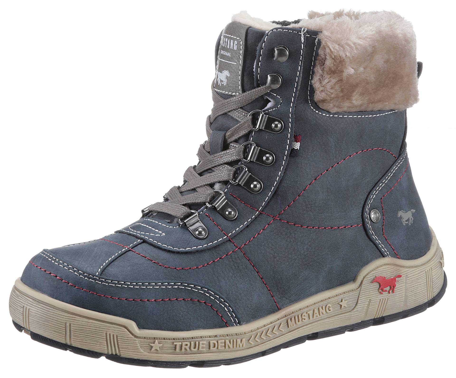 Mustang Shoes Winterboots, mit Kunstfellkragen in Weite G = weit von Mustang Shoes