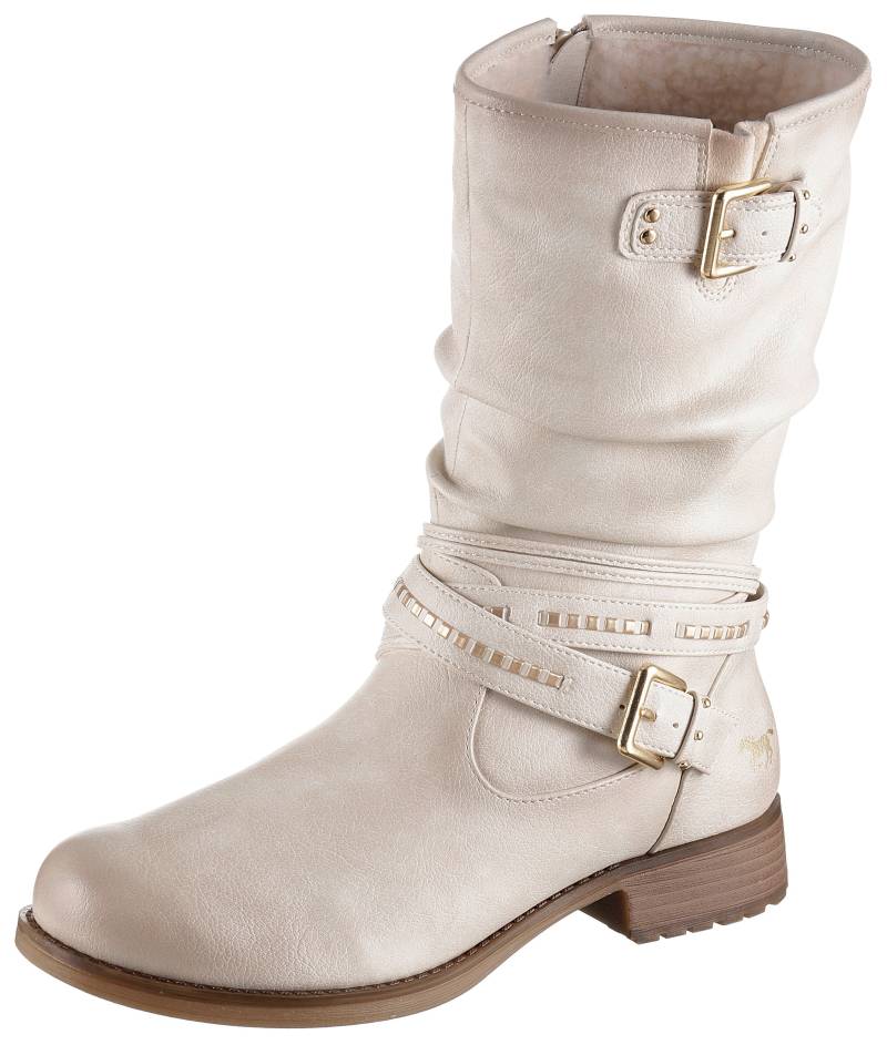 Mustang Shoes Winterstiefel, mit Zierschnallen am slouchy Schaft von Mustang Shoes