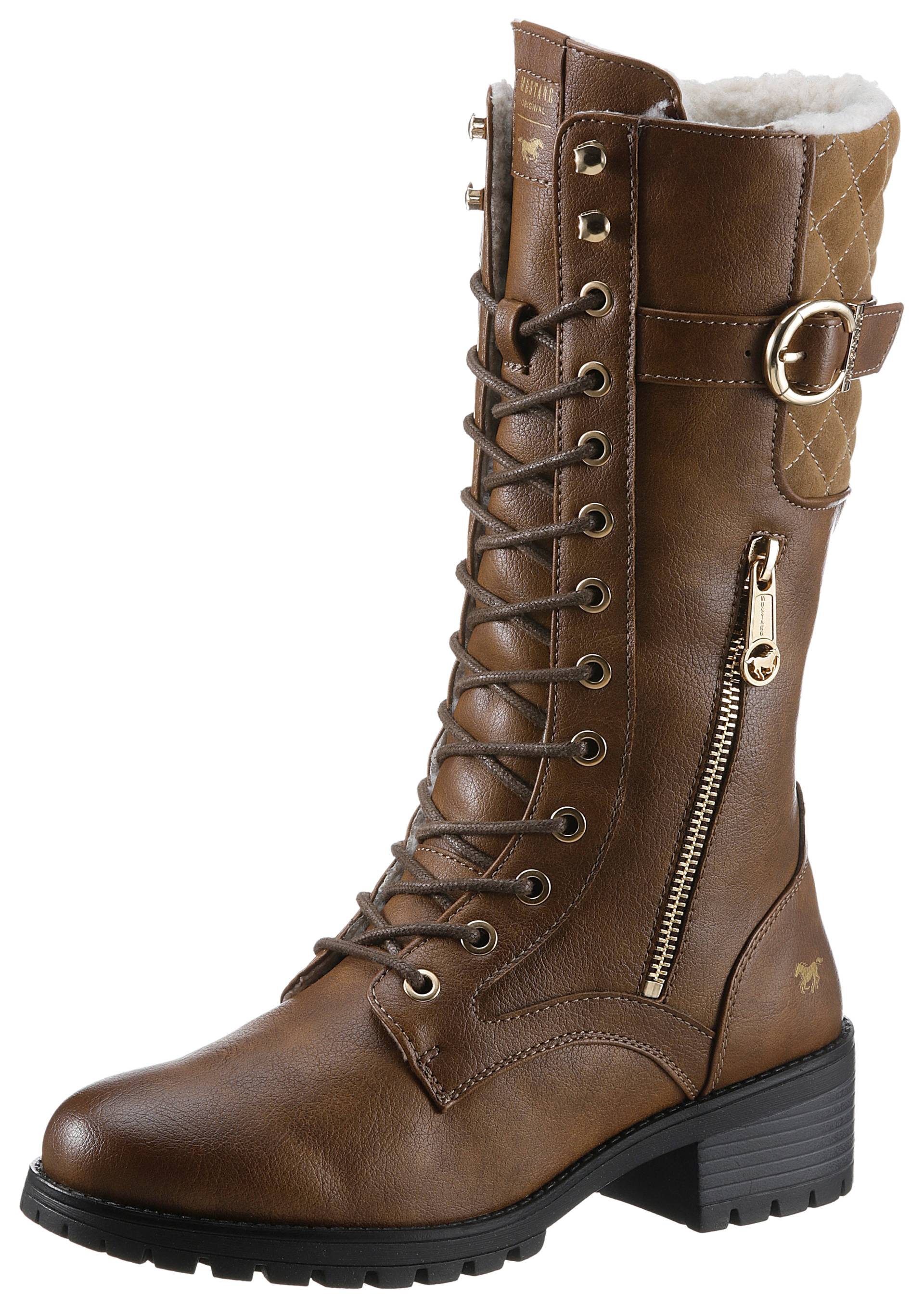 Mustang Shoes Winterstiefel, mit goldfarbenen Akzenten Mustang Shoes Winterstiefel, mit goldfarbenen Akzenten von Mustang Shoes