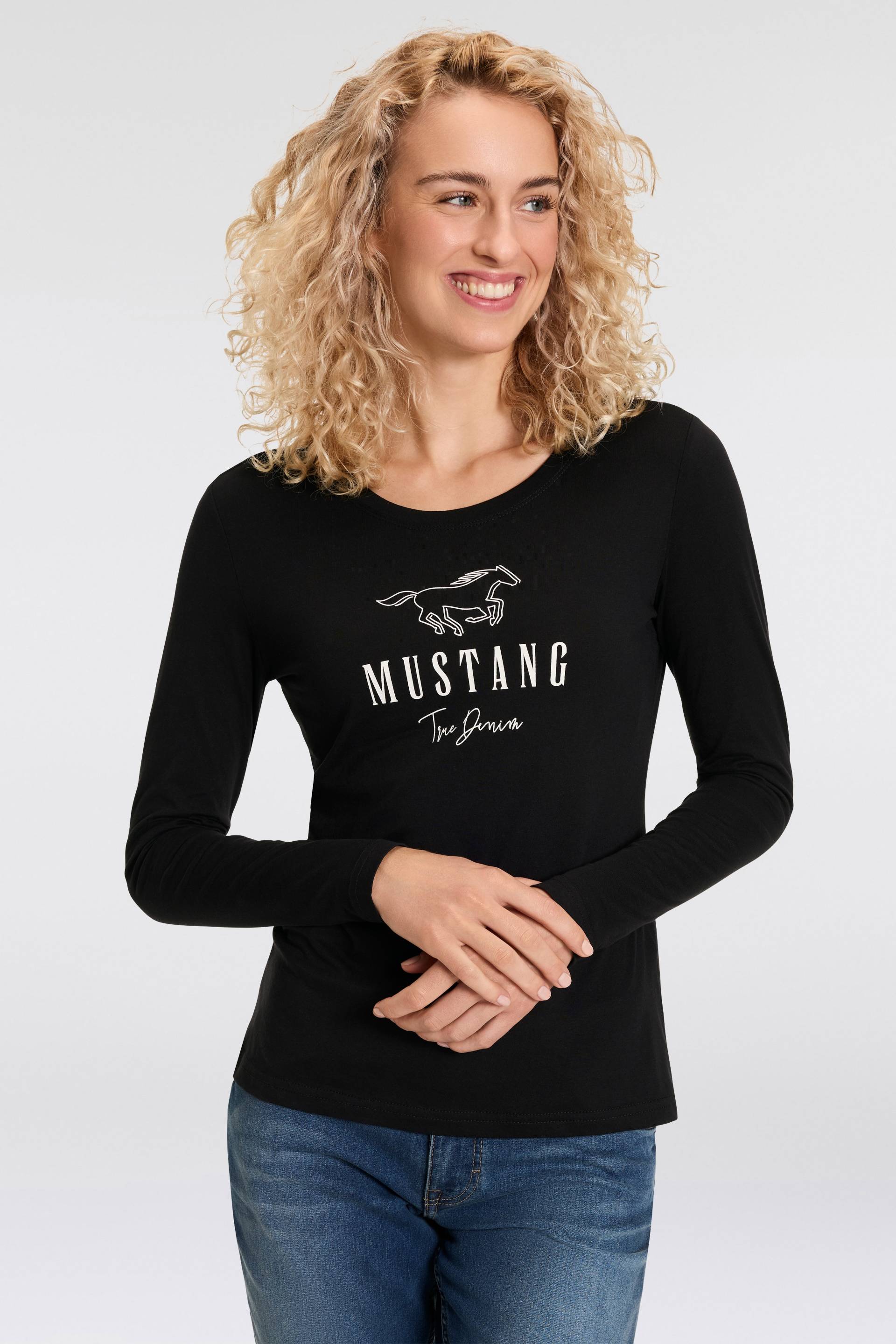 MUSTANG Langarmshirt, Slim Fit von Mustang