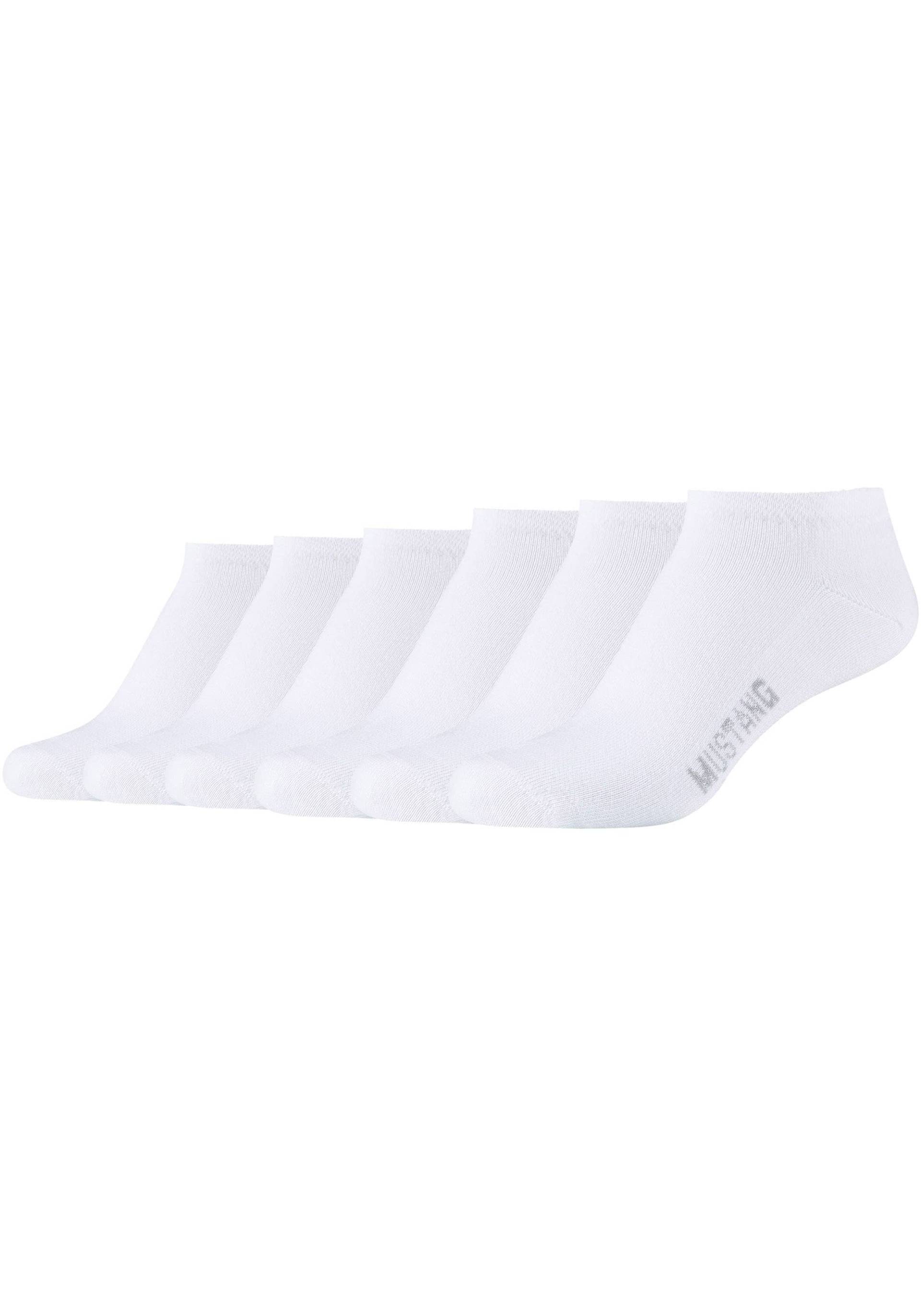 MUSTANG Sneakersocken »casual«, (6er Pack), mit elastischem Komfortbund von Mustang