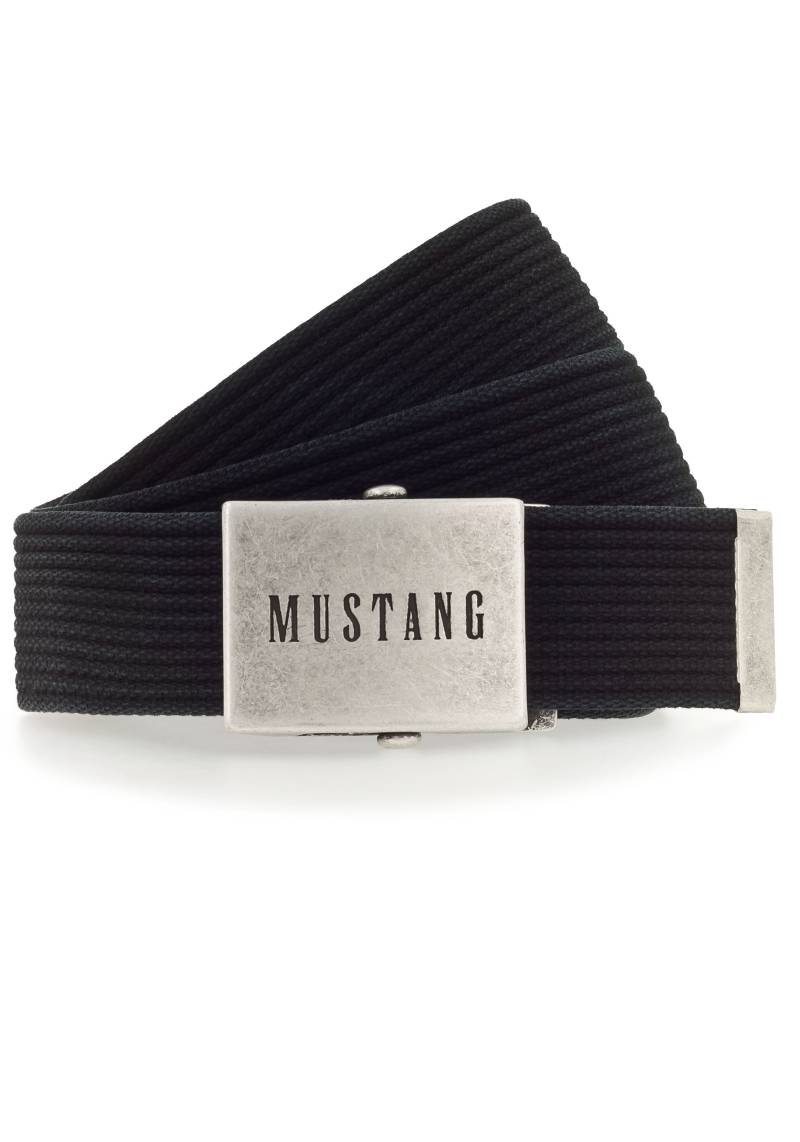 MUSTANG Stoffgürtel, mit gewaschenem Rillenband von Mustang