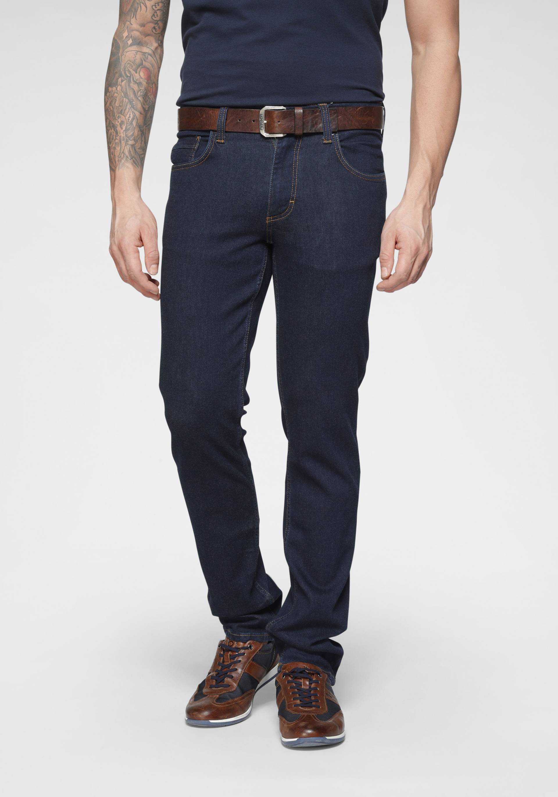 MUSTANG Straight-Jeans »Style Washington Straight«, mit Reissverschluss von Mustang