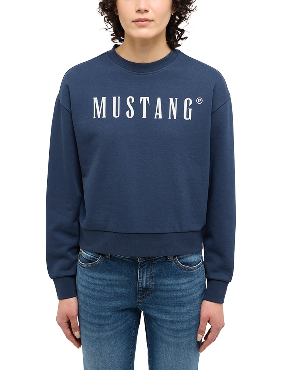 MUSTANG Sweatshirt »Style Lindsey«, mit Logoprint von Mustang