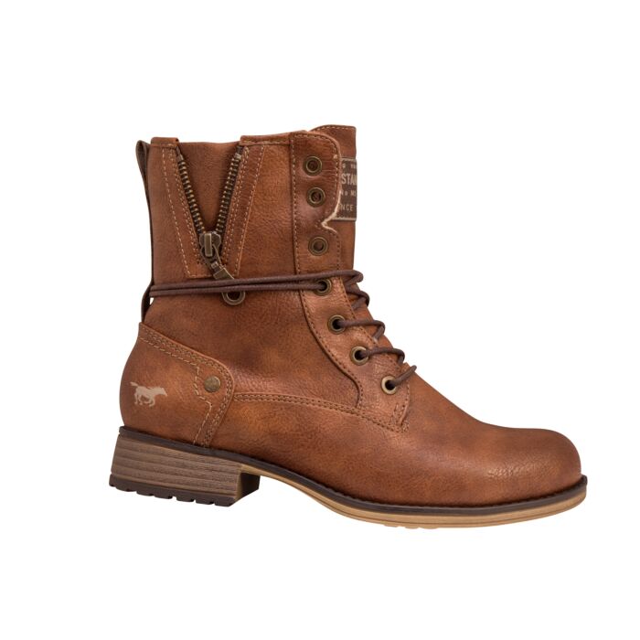 Mustang Damen Schnürstiefel cognac, 38 von Mustang