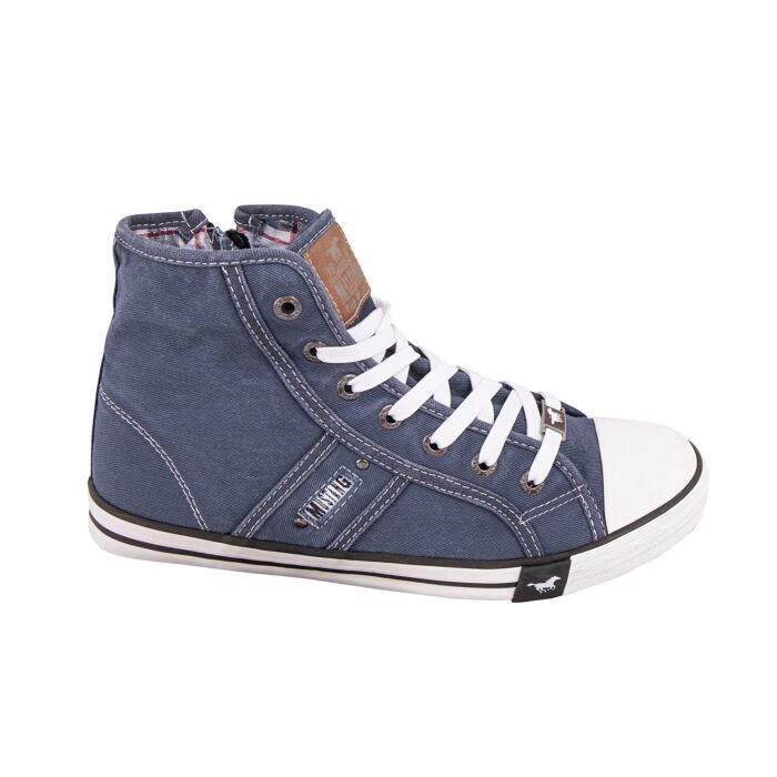 Mustang Mid Cut Sneaker jeansblau, 36 von Mustang