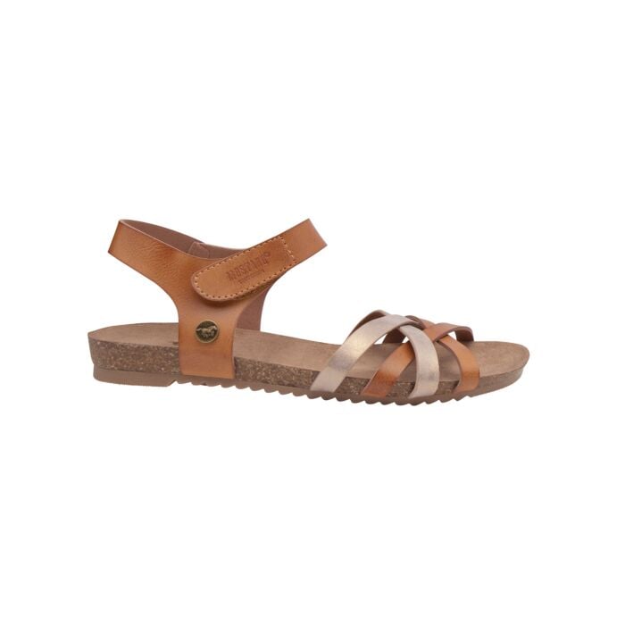 Mustang Sandalette aus weichem Softmaterial für Damen cognac, 36 von Mustang