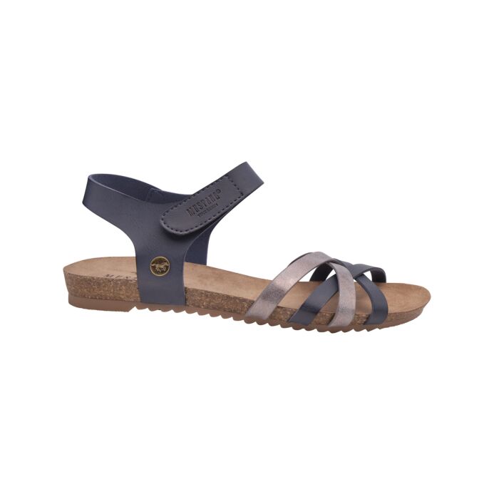 Mustang Sandalette aus weichem Softmaterial für Damen marine, 37 von Mustang