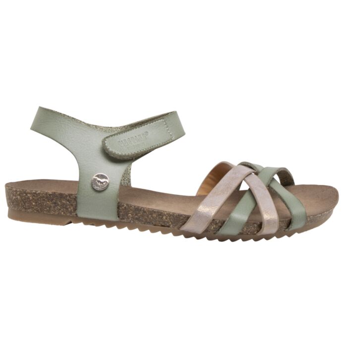 Mustang Sandalette aus weichem Softmaterial für Damen mint von Mustang