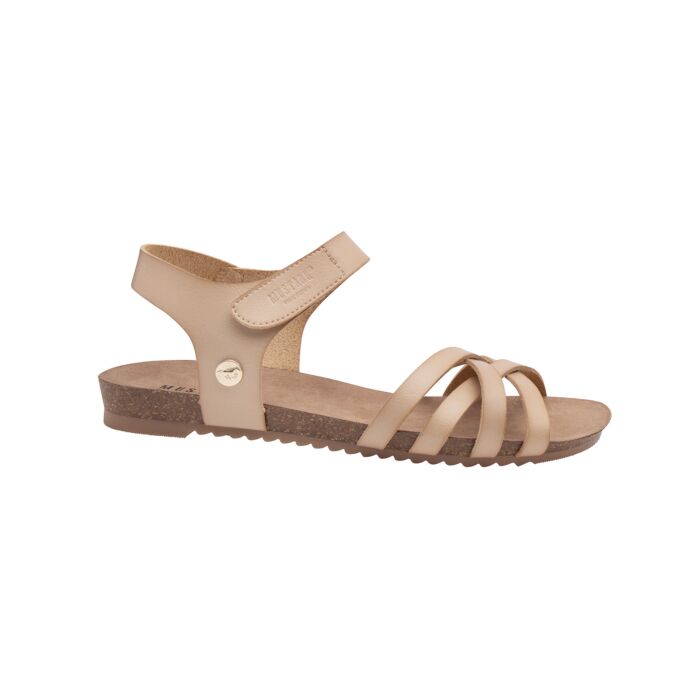 Mustang Sandalette aus weichem Softmaterial für Damen sand, 36 von Mustang