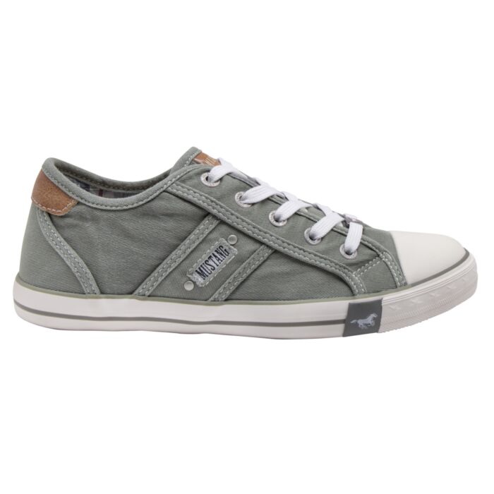 Mustang Schnür-Sneaker Damen grün-grau Mustang Schnür-Sneaker Damen grün-grau von Mustang