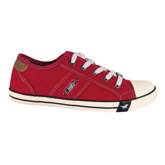 Mustang Schnür-Sneaker Damen rot, 36 von Mustang