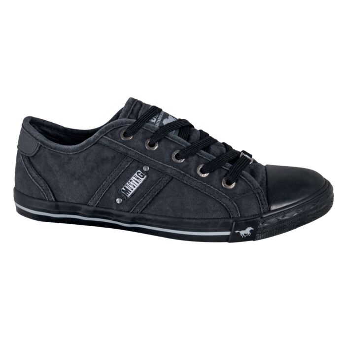 Mustang Schnür-Sneaker Damen schwarz, 36 von Mustang