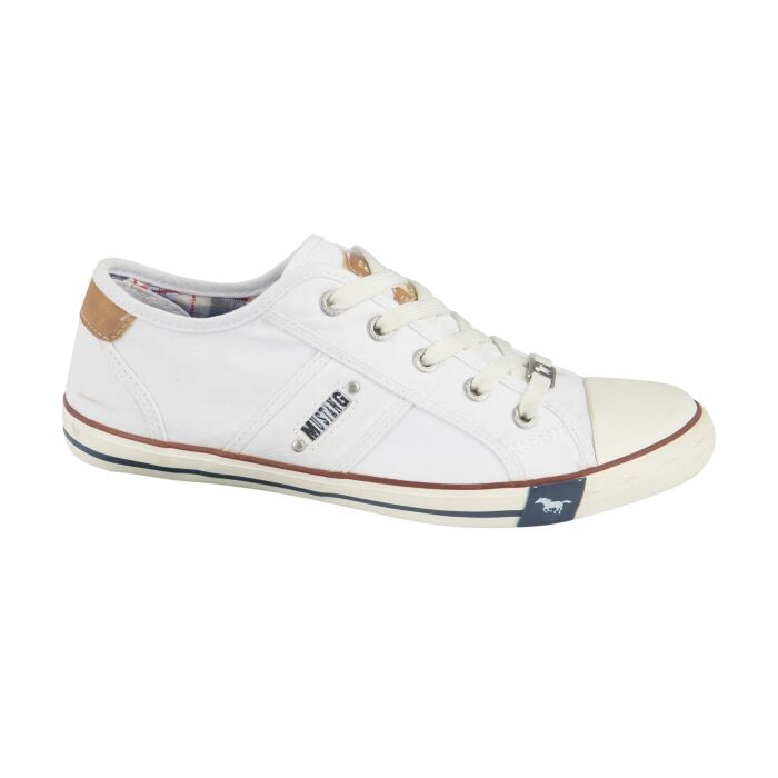 Mustang Schnür-Sneaker Damen weiss, 36 von Mustang