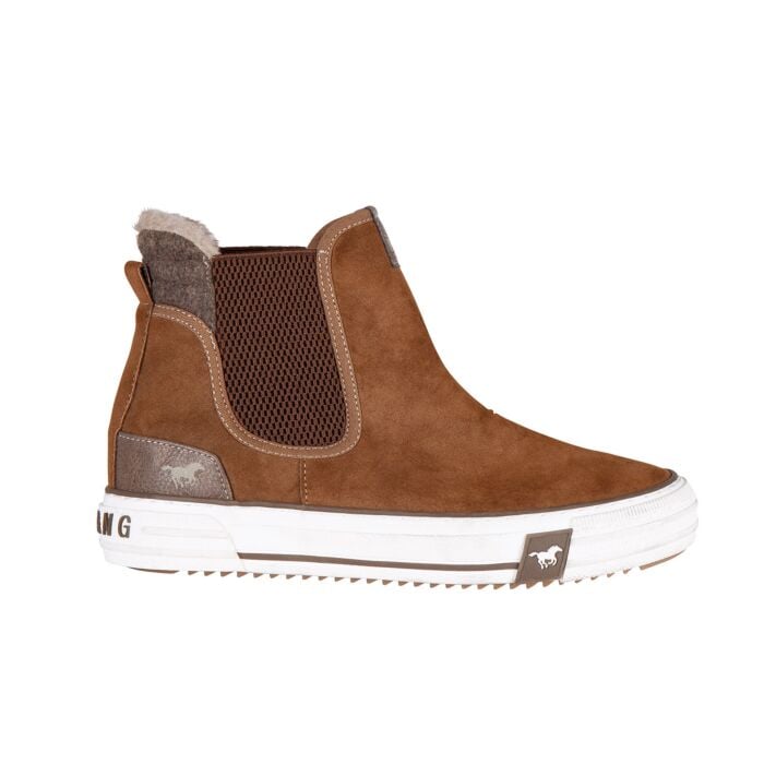 Mustang Sneaker für Damen aus Softmaterial cognac, 41 von Mustang