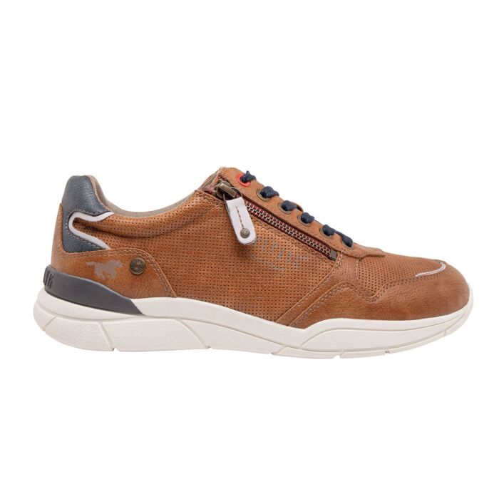 Mustang Sneaker für Herren aus Softmaterial cognac von Mustang