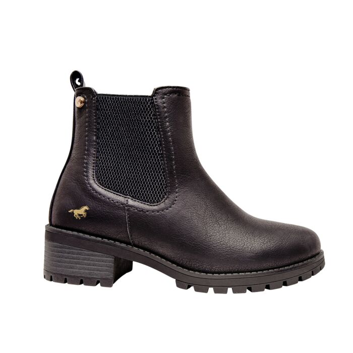 Mustang Stiefelette für Damen aus pflegeleichtem Softmaterial schwarz von Mustang