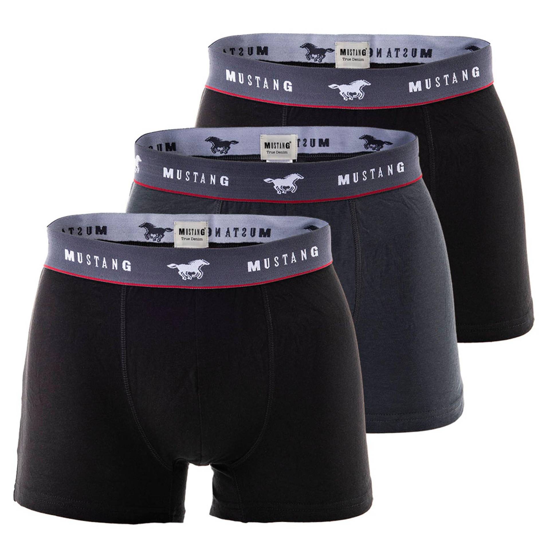 Boxershort 3er Pack Stretch Herren Multicolor XXL von Mustang