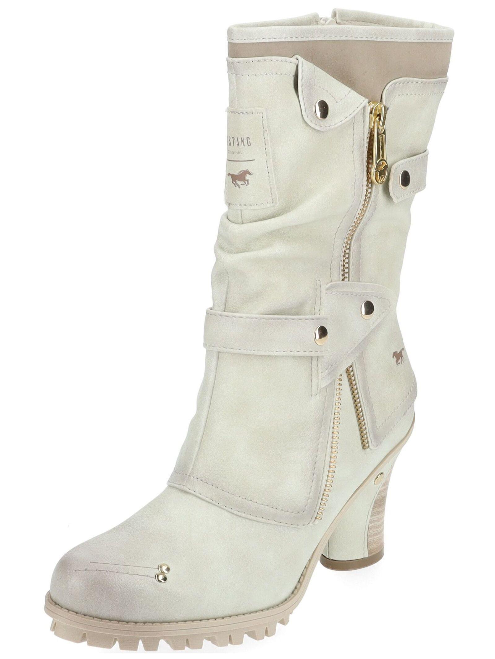 Stiefel 1141-606 Damen Weiss 38 von Mustang