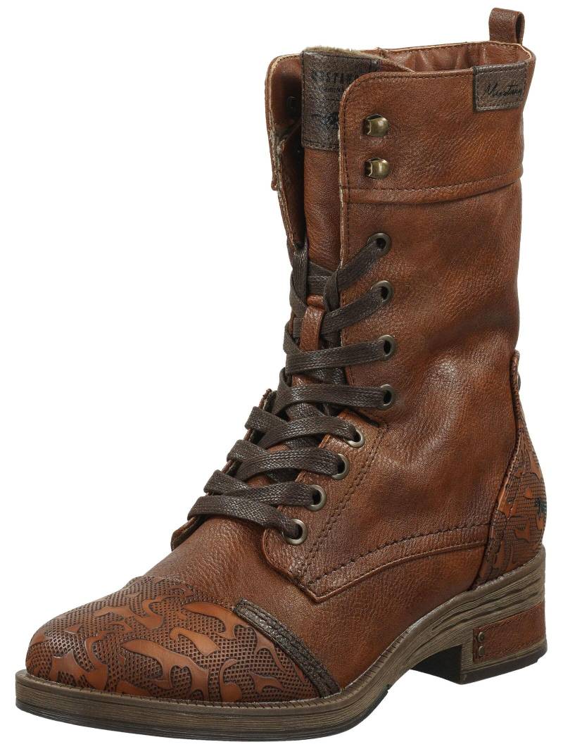 Stiefel 1293-510 Damen Cognac 41 von Mustang