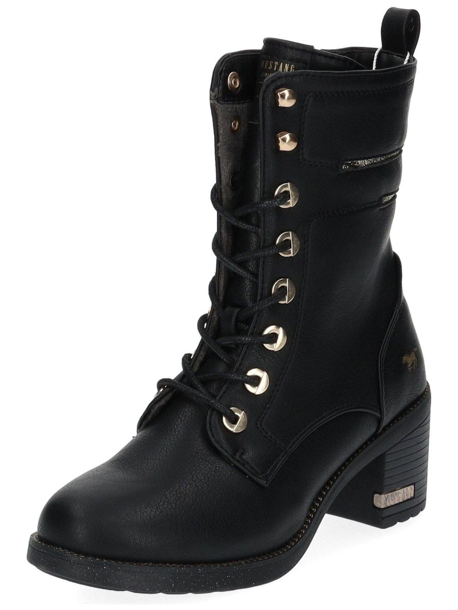 Stiefelette 1441-504 Damen Schwarz 38 von Mustang