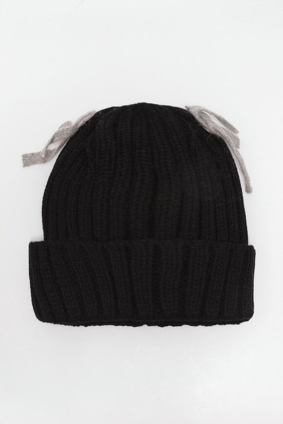 My Accessories London Mohair Beanie | Black | Damen  | Einheitsgroesse von My Accessories London