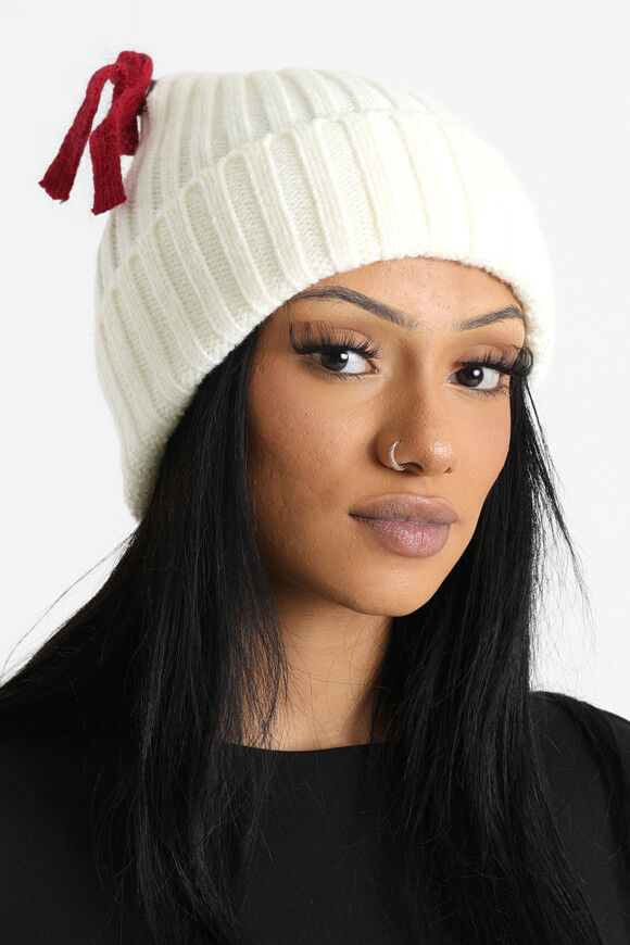 My Accessories London Mohair Beanie | Cream | Damen  | Einheitsgroesse von My Accessories London