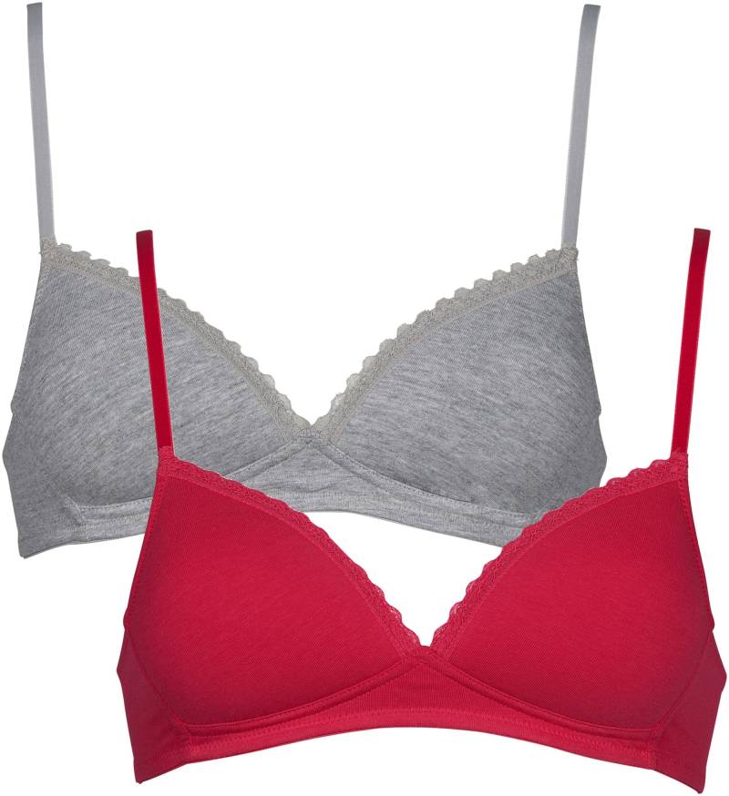 My Basic Soft-BH »padded cotton bra«, mit zarter Spitzenapplikation von My Basic