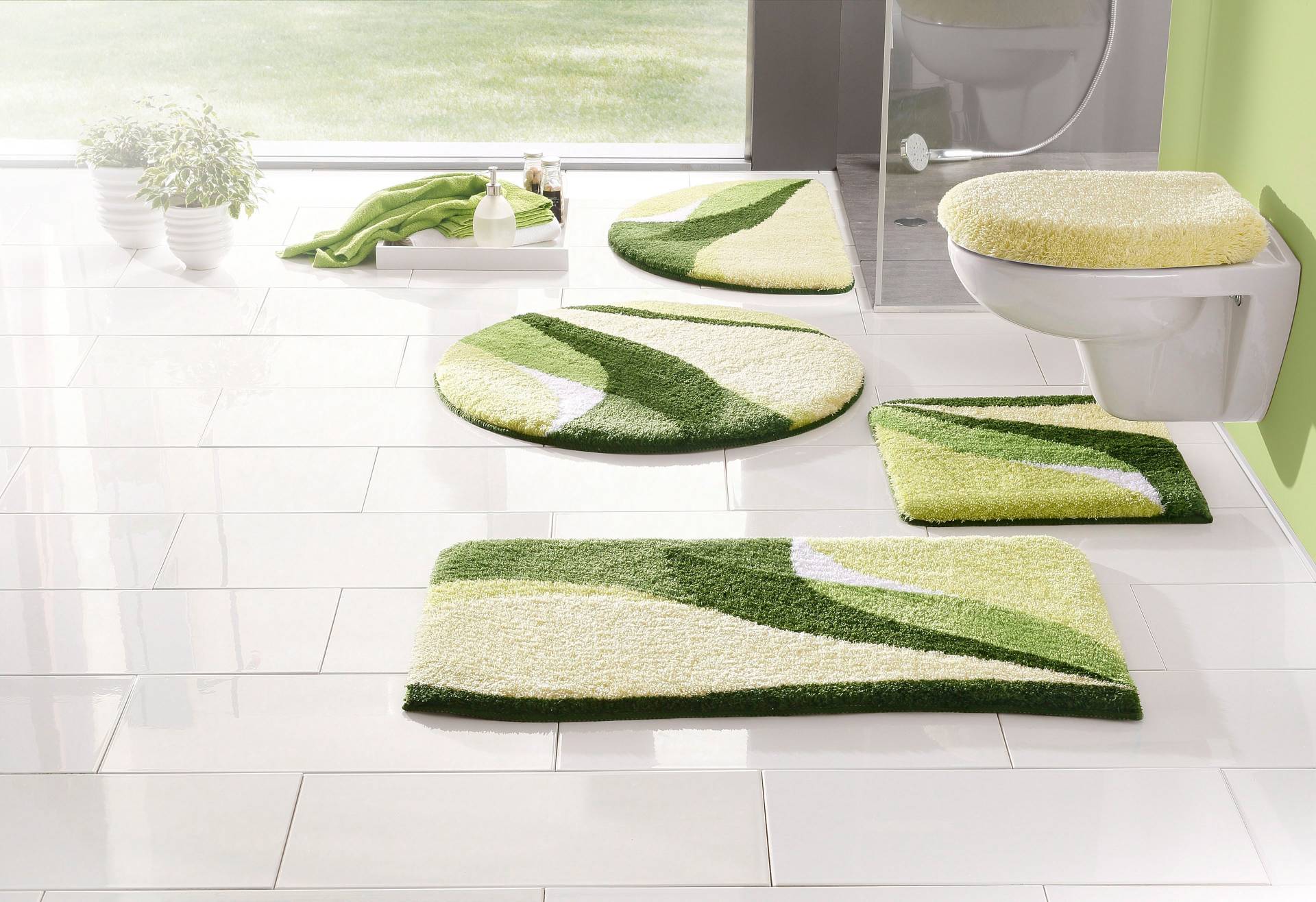 my home Badematte »Magnus, Badvorleger, Badezimmer Teppich«, rutschhemmend beschichtet, strapazierfähig-schnell trocknend, mehrfarbig, Badteppich, Badematten auch als 2 teiliges Set & rund my home Badematte »Magnus, Badvorleger, Badezimmer Teppich«, rutschhemmend beschichtet, strapazierfähig-schnell trocknend, mehrfarbig, Badteppich, Badematten auch als 2 teiliges Set & rund von My Home