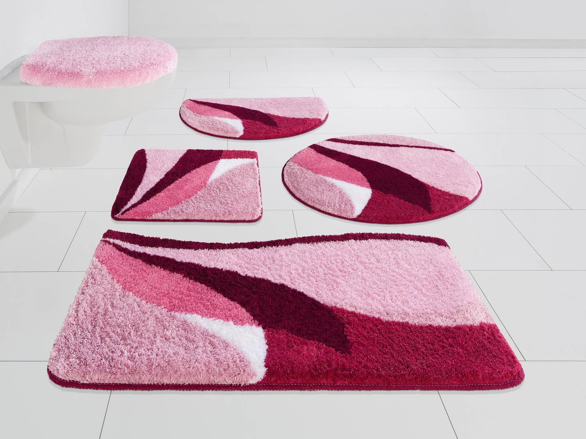 my home Badematte »Magnus, Badvorleger, Badezimmer Teppich«, rutschhemmend beschichtet, strapazierfähig-schnell trocknend, mehrfarbig, Badteppich, Badematten auch als 2 teiliges Set & rund my home Badematte »Magnus, Badvorleger, Badezimmer Teppich«, rutschhemmend beschichtet, strapazierfähig-schnell trocknend, mehrfarbig, Badteppich, Badematten auch als 2 teiliges Set & rund von My Home